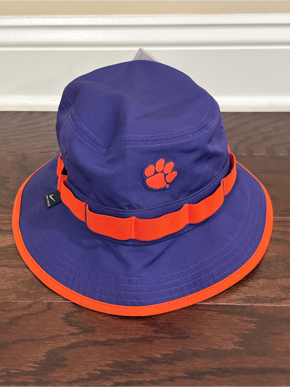 Men's Nike Purple Clemson Tigers Sideline On-Field Dri-Fit Bucket Hat Sz M, NWT